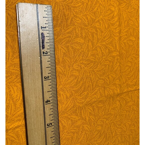 Orange Patterned Cotton Fabric 18" x 22" Pre-Cut Sewing Craft Projects - Picture 2 of 4